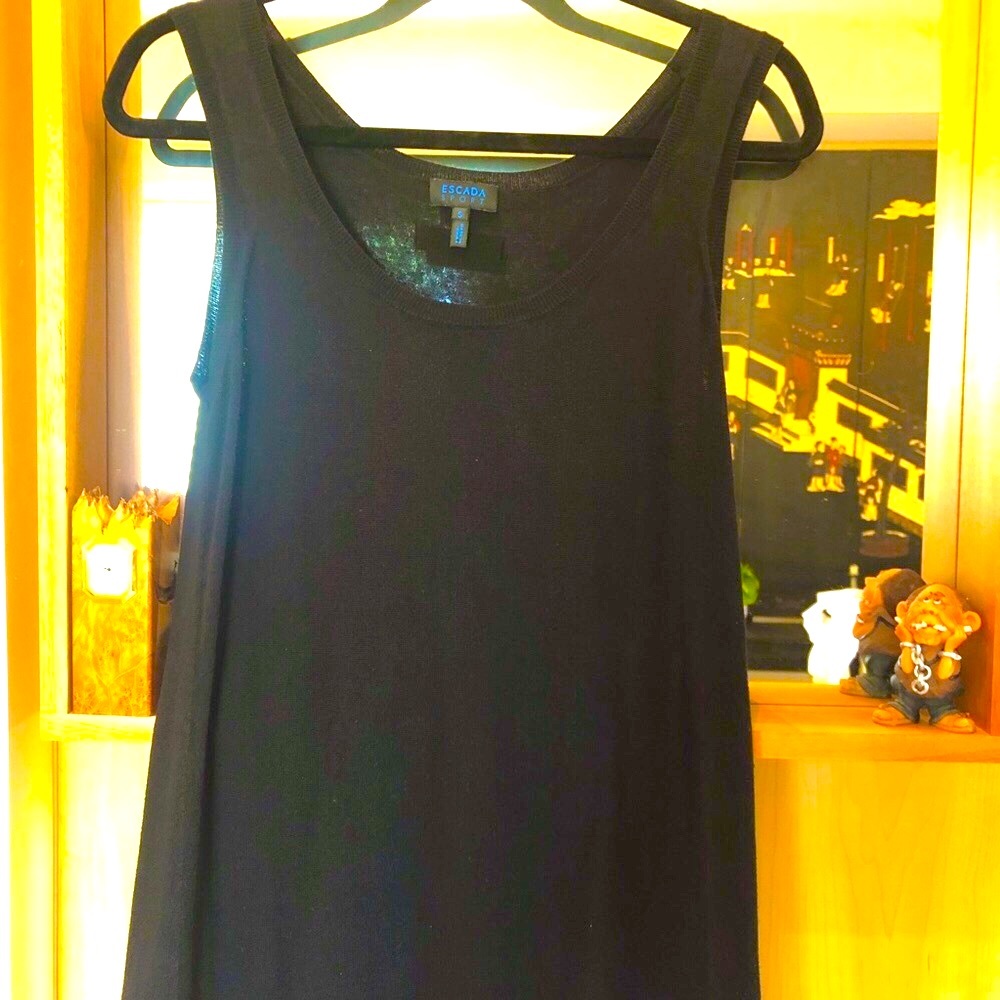 Escada Sport Sleeveless dress, quality fabric and classic details.  European